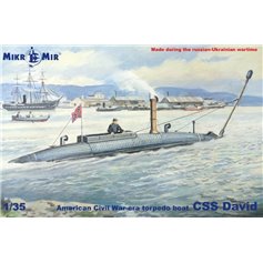 Mikromir 1:35 CSS David - AMERICAN CIVIL WAR ERA TORPEDO BOAT