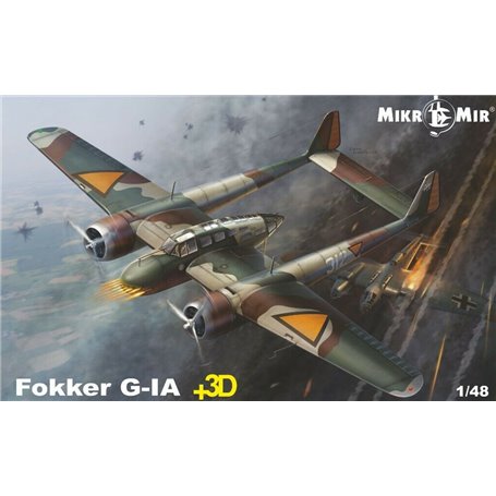 Mikromir 48-016+ Fokker G-1A + 3d details