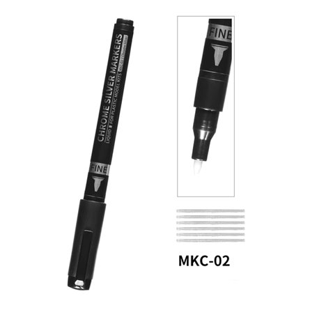 DSPIAE MKC-02 Chrome Silver Marker Pen FINE