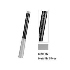 DSPIAE MKM-02 ACRYLIC METALLIC SILVER SOFT TIPPED MARKER PEN