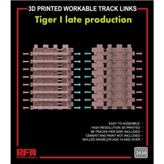 RFM-2030 3D Printed workable track links for Tiger I late production