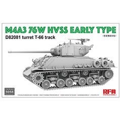 RFM 1:35 M4A3 76W HVSS EARLY TYPE D82081 TURRET T-66 TRACK