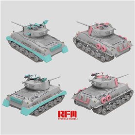 RFM-5058 M4A3 76W HVSS Early type D82081 turret T - 66 track