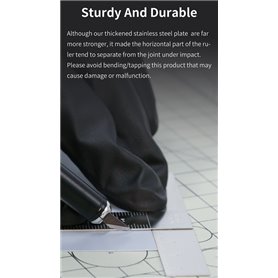 DSPIAE SST-01 Stainless Steel T-Ruler