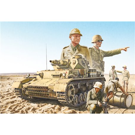 Italeri 6593 1/35 Pz.Kpfw.IV F1/F2/G With Afrika Korps Infantry