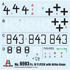 Italeri 6593 1/35 Pz.Kpfw.IV F1/F2/G With Afrika Korps Infantry