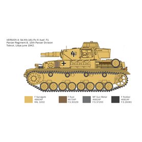 Italeri 6593 1/35 Pz.Kpfw.IV F1/F2/G With Afrika Korps Infantry