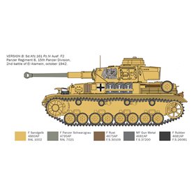 Italeri 6593 1/35 Pz.Kpfw.IV F1/F2/G With Afrika Korps Infantry