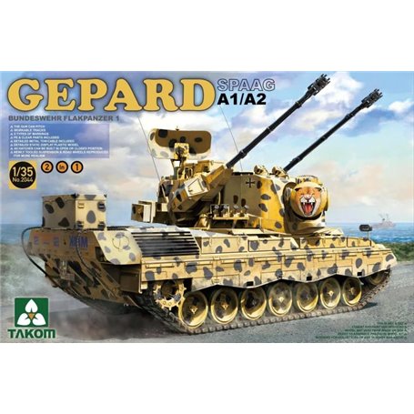 Takom 1:35 Gepard SPAAG A1/A2 - Bundeswehr Flakpanzer 1 - 2IN1
