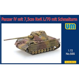 Um 555 Panzer IV mit 7,5cm KwK L/70 mit Schmalturm   1/72
