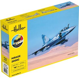 Heller 1:48 Mirage 2000C - STARTER KIT - w/paints