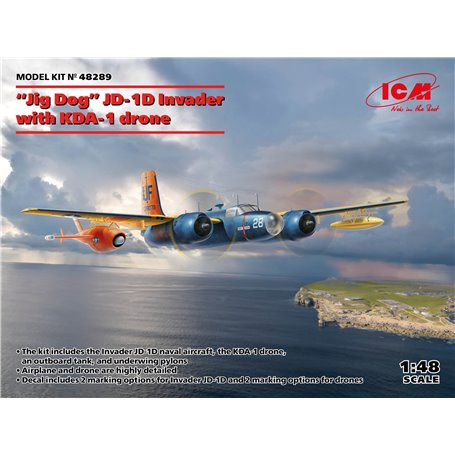ICM 48289  ''Jig Dog' JD-1D Invader with KDA-1 drone