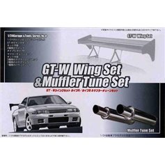 Fujimi 116631 1/24 GT-8 GT-W Wing Set & Muffler Tune Set