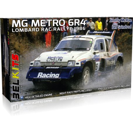 Belkits 1:24 MG METRO 6R4 Mc Rae 1986 Lombard RAC Rallye