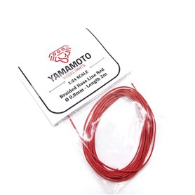 Yamamoto YMPTUN92 Braided Hose Line Red 0,8 mm 2m