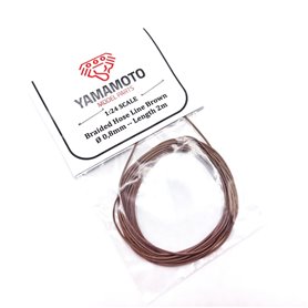 Yamamoto Sznurek BRAIDED HOSE LINE BROWN - 0.8mm x 2m