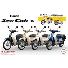 Fujimi 1:12 Honda Super Cub 110 - PEARL FLESH YELLOW