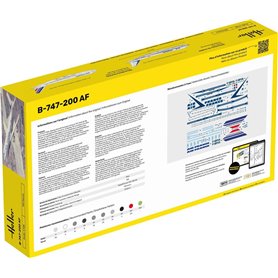 Heller 1:125 B-747-200 AIR FRANCE - STARTER KIT - z farbami