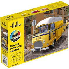 Heller 1:24 Renault Estafette Highroof - STARTER KIT - z farbami