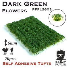Paint Forge Kępki kwiatów DARK GREEN FLOWERS - 6mm