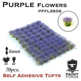 Paint Forge Kępki kwiatów PURPLE FLOWERS - 6mm