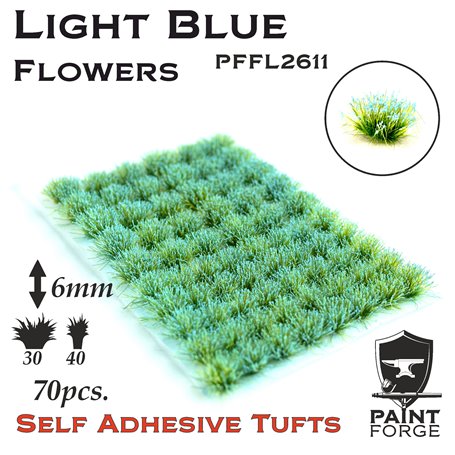 Paint Forge Kępki kwiatów LIGHT BLUE FLOWERS - 6mm