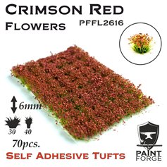 Paint Forge Kępki kwiatów CRIMSON RED FLOWERS - 6mm