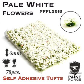 Paint Forge Kępki kwiatów PALE WHITE FLOWERS - 6mm