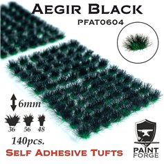 Paint Forge PFTU0604 Kępki trawy AEGIR BLACK - 6mm