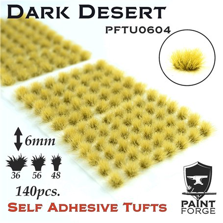 Paint Forge Kępki trawy DARK DESERT TUFTS - 6mm