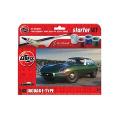 Airfix 1:43 Jaguar E-Type - STARTER SET - w/paints