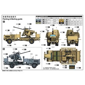 TRUMPETER 09595 Mercedes Benz L4500A z działem 5cm Flak 41 I - 1:35