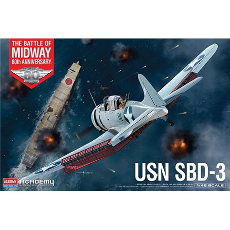 ACADEMY 12345 USN SBD-3 Battle of Midway - 1:48