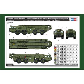 Hobby Boss 1:72 Wyrzutnia (9P117M1) z rakietą R17 9K72 zestaw rakietowy Elbrus Scud B - 1:72