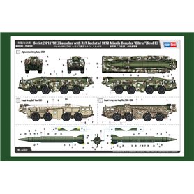 Hobby Boss 1:72 Wyrzutnia (9P117M1) z rakietą R17 9K72 zestaw rakietowy Elbrus Scud B - 1:72