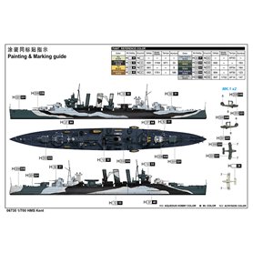 Trumpeter 1:700 HMS Kent