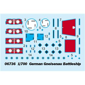 Trumpeter 1:700 Gneisenau - GERMAN BATTLESHIP
