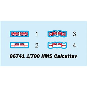 TRUMPETER 06741 HMS Calcutta - 1:700
