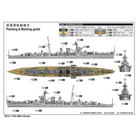 TRUMPETER 06741 HMS Calcutta - 1:700