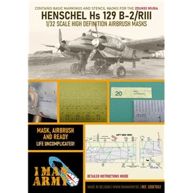 1 Man Army 32DET052 Henschel Hs 129 B-2/RIII