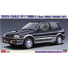 Hasegawa 1:24 Toyota Starlet EP71 Turbo-S - 3DOOR - MIDDLE VERSION - 1987 - LIMITED EDITION