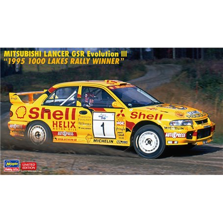 Hasegawa 20560 Mitsubishi Lancer GSR Evolution III "1995 1000 Lakes Rally Winner"