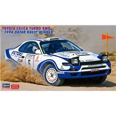 Hasegawa 1:24 Toyota Celica Turbo 4WD - 1994 QATAR RALLY WINNER - LIMITED EDITION