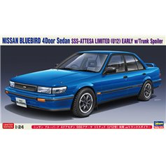 Hasegawa 1:24 Nissan Bluebird 4Door Sedan SSS-Attesa Limited (U12) - EARLY W/TRUNK SPOILER - LIMITED EDITION