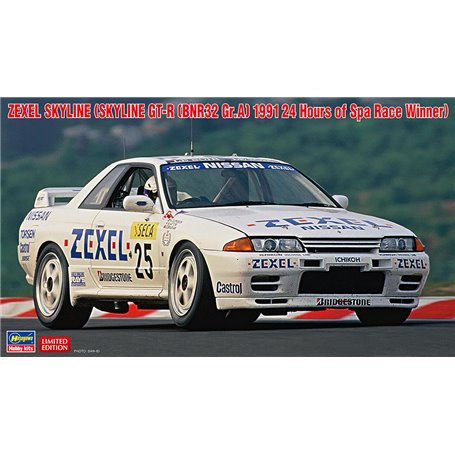 Hasegawa 20565 Zexel Skyline (Skyline GT-R (BNR32 Gr.A) 1991 24 Hours of Spa Race Winner)