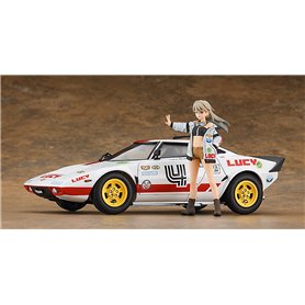 Hasegawa SP528-52328 Wild Egg Girls Lancia Stratos "Lucy McDonnell" w/Figure