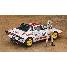 Hasegawa SP528-52328 Wild Egg Girls Lancia Stratos "Lucy McDonnell" w/Figure