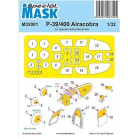 Special Hobby M32001 P-39/400 Airacobra Mask For Special Hobby/Revell kits