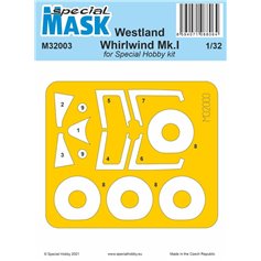 Special Hobby 1:32 Maski do Westland Whirlwind Mk.I dla Special Hobby