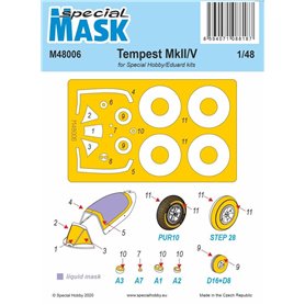 Special Hobby M48006 Tempest MkII/V Mask For Special Hobby/Eduard Kits